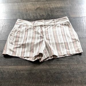 LOFT STRIPED MULTICOLOR PATTERNED SHORTS SIZE 4